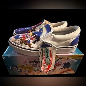 New Sailor Moon x Vans Comfycush Slip-On Pretty Guardians Women’s Shoes Size 5